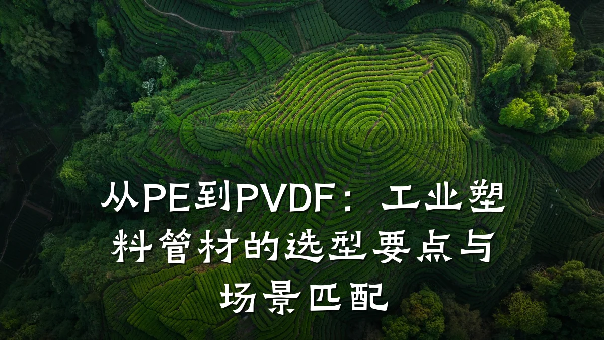 从PE到PVDF：工业塑料管材的选型要点与场景匹配