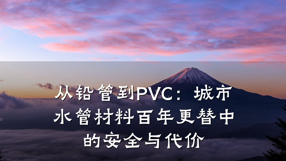 从铅管到PVC：城市水管材料百年更替中的安全与代价