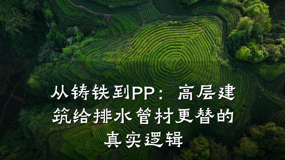 从铸铁到PP：高层建筑给排水管材更替的真实逻辑