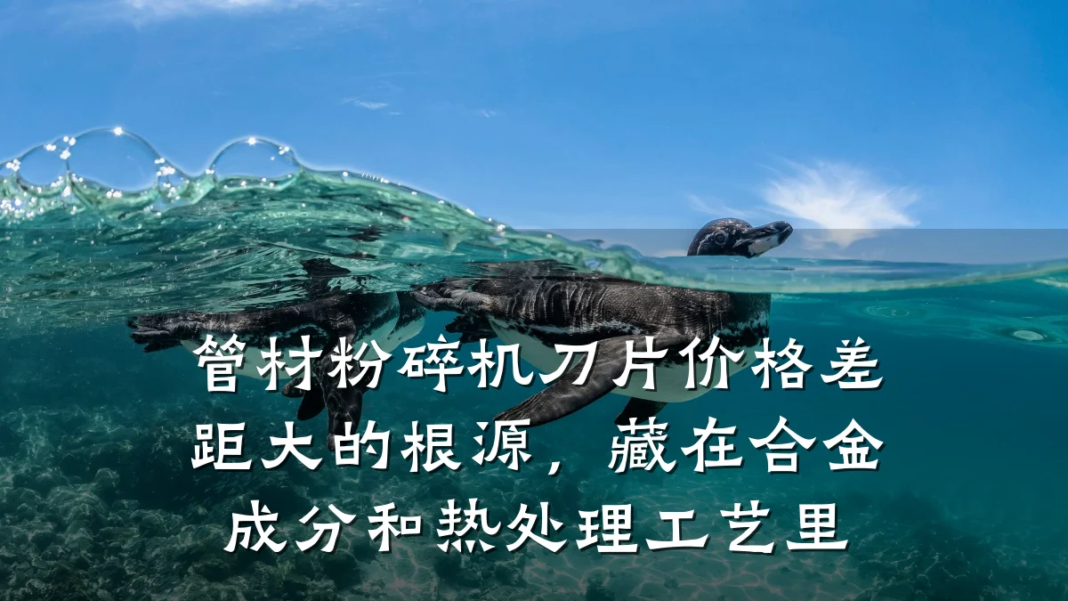 管材粉碎机刀片价格差距大的根源，藏在合金成分和热处理工艺里