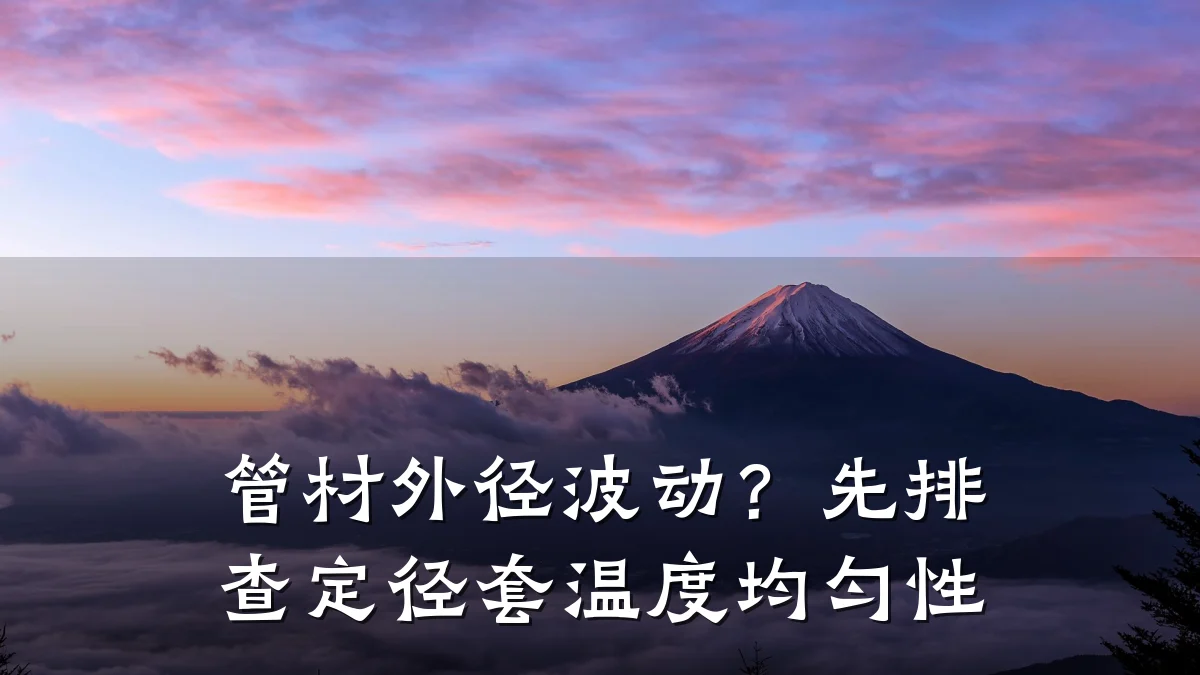 管材外径波动？先排查定径套温度均匀性