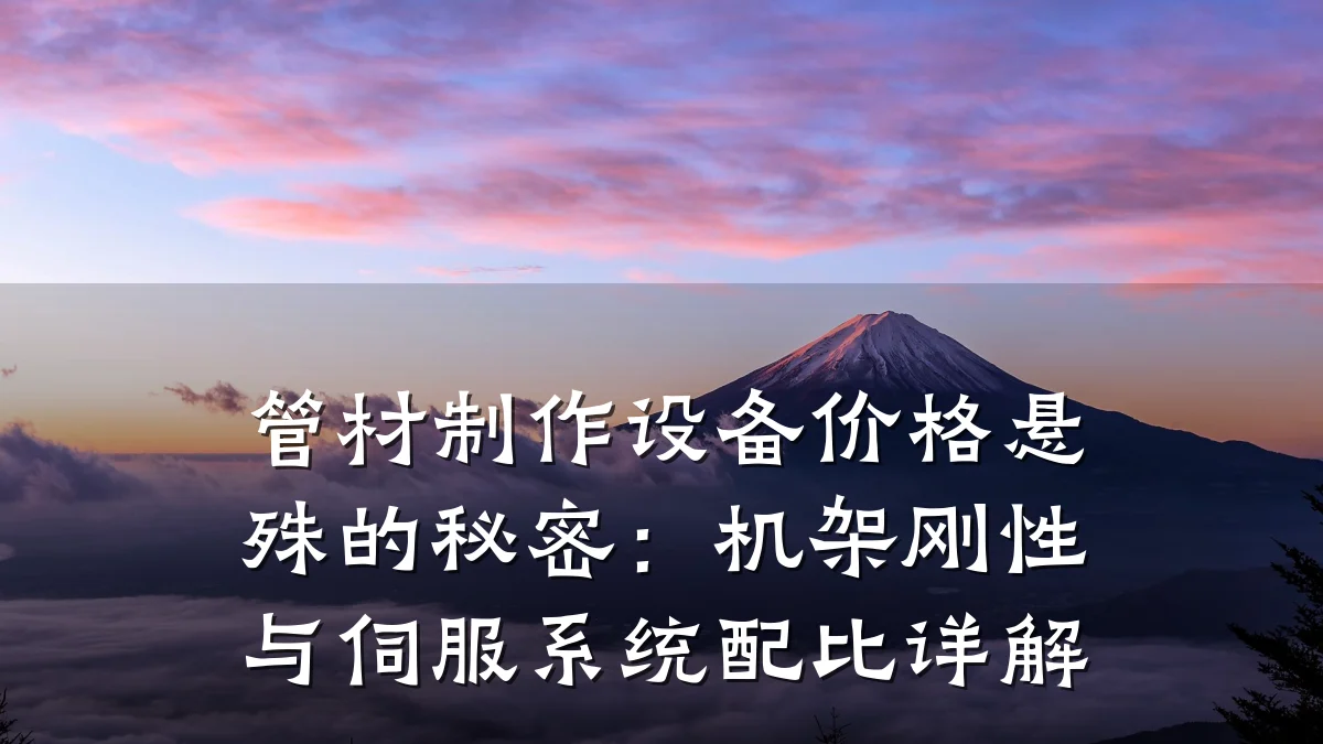管材制作设备价格悬殊的秘密:机架刚性与伺服系统配比详解