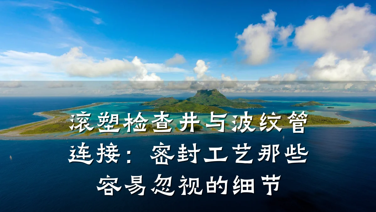 滚塑检查井与波纹管连接：密封工艺那些容易忽视的细节
