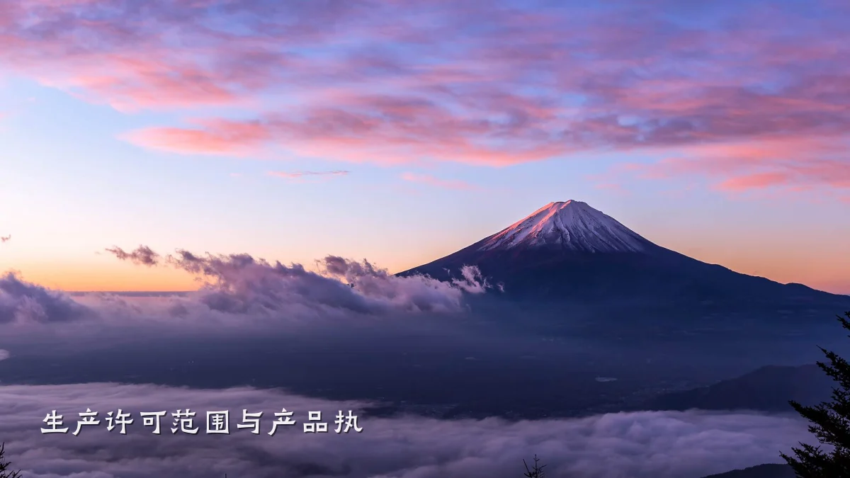 生产许可范围与产品执