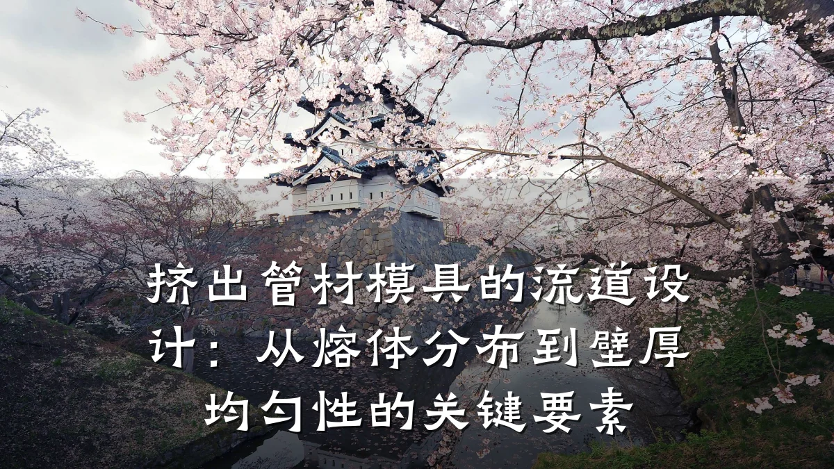 挤出管材模具的流道设计:从熔体分布到壁厚均匀性的关键要素