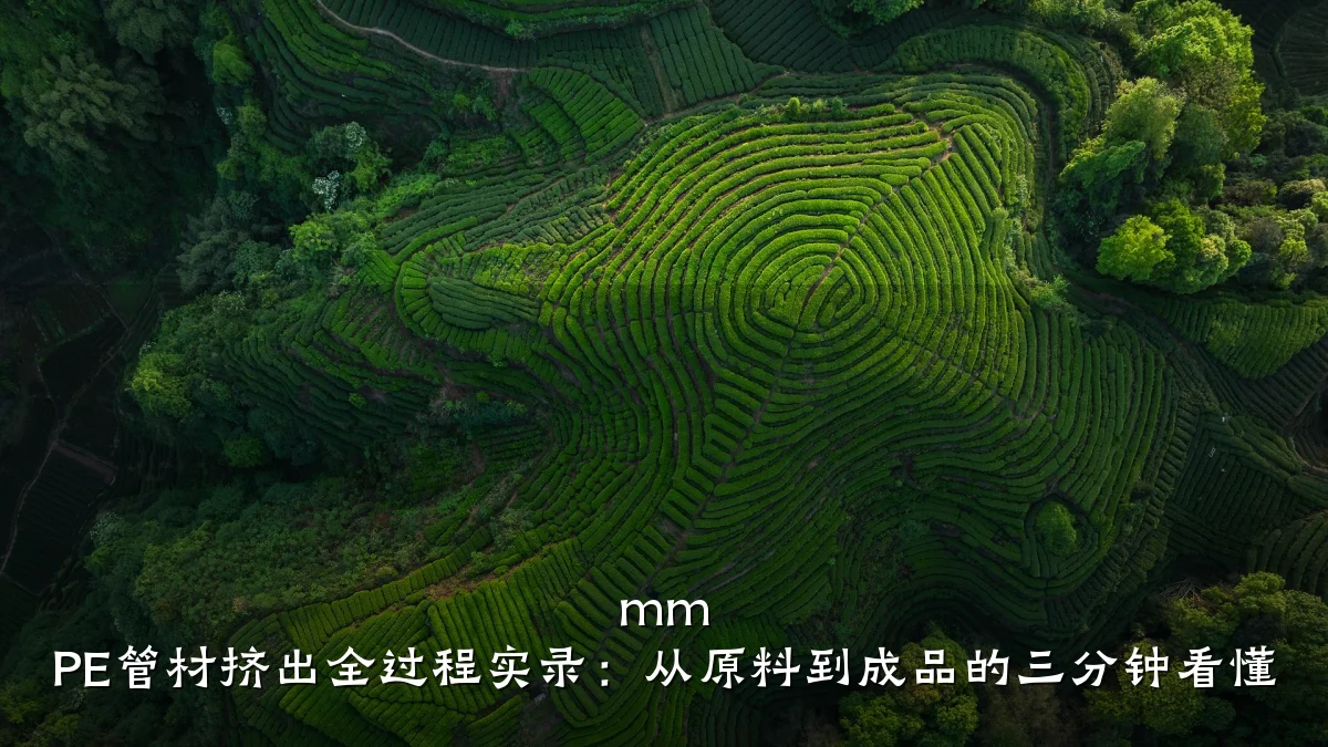 mm PE管材挤出全过程实录：从原料到成品的三分钟看懂