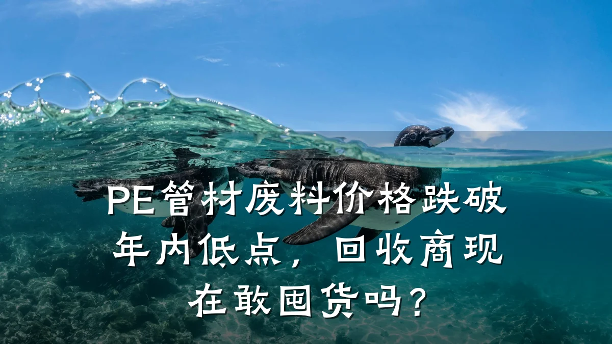 PE管材废料价格跌破年内低点，回收商现在敢囤货吗？