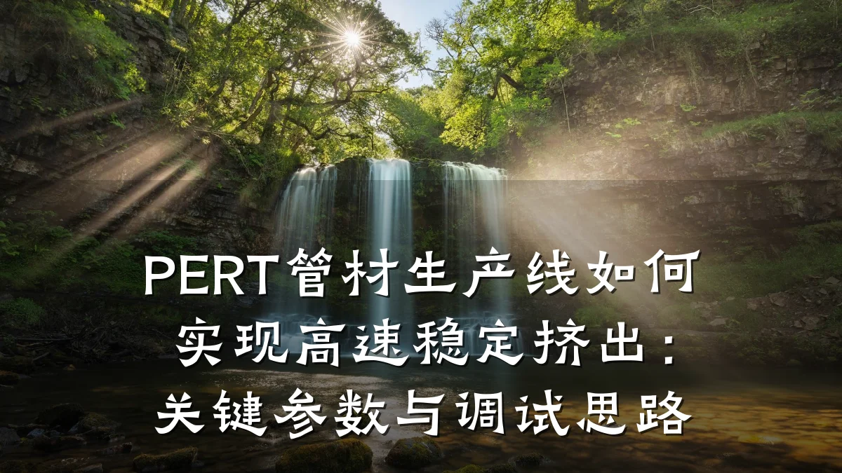 PERT管材生产线如何实现高速稳定挤出：关键参数与调试思路
