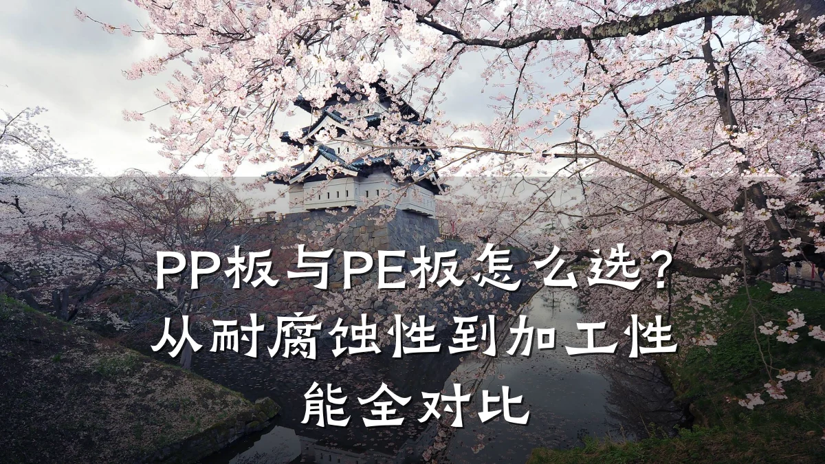 PP板与PE板怎么选？从耐腐蚀性到加工性能全对比