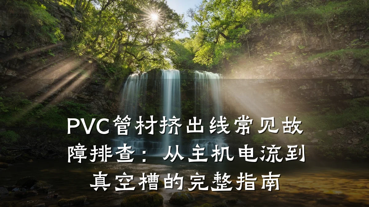 PVC管材挤出线常见故障排查：从主机电流到真空槽的完整指南
