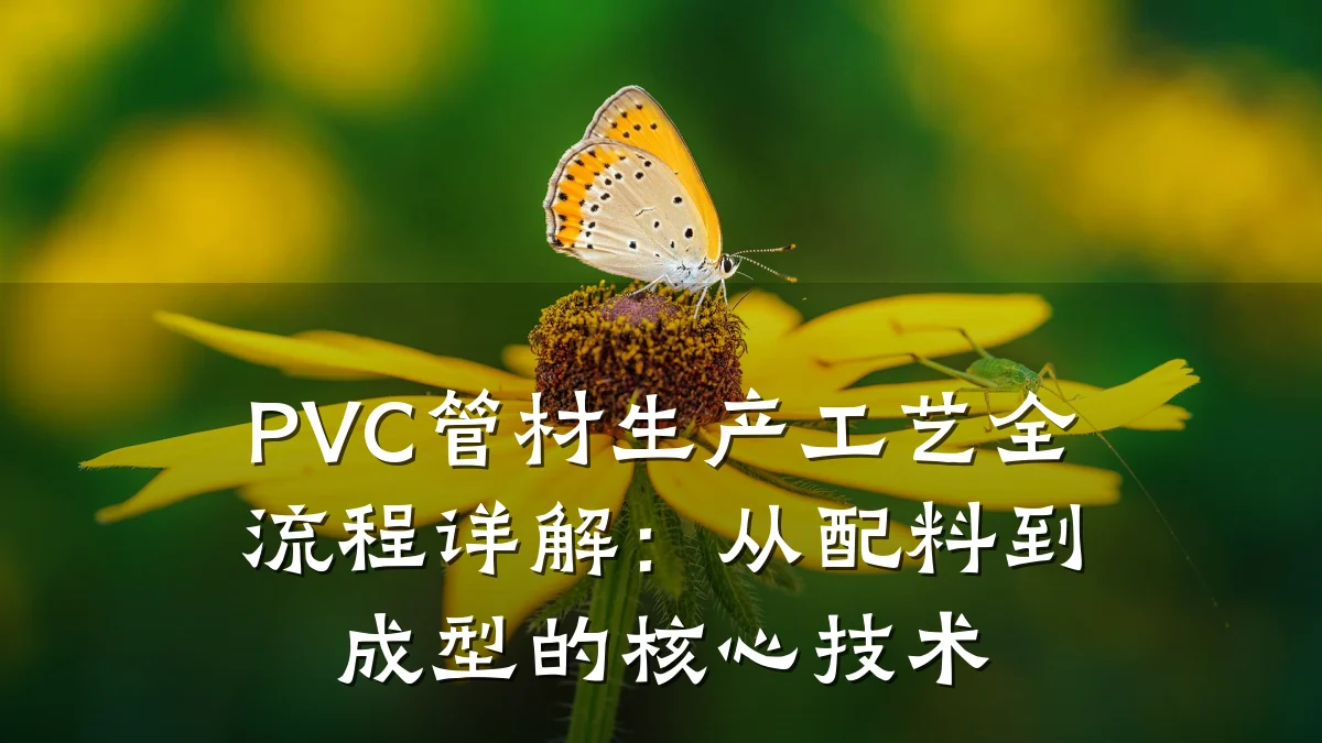 PVC管材生产工艺全流程详解：从配料到成型的核心技术