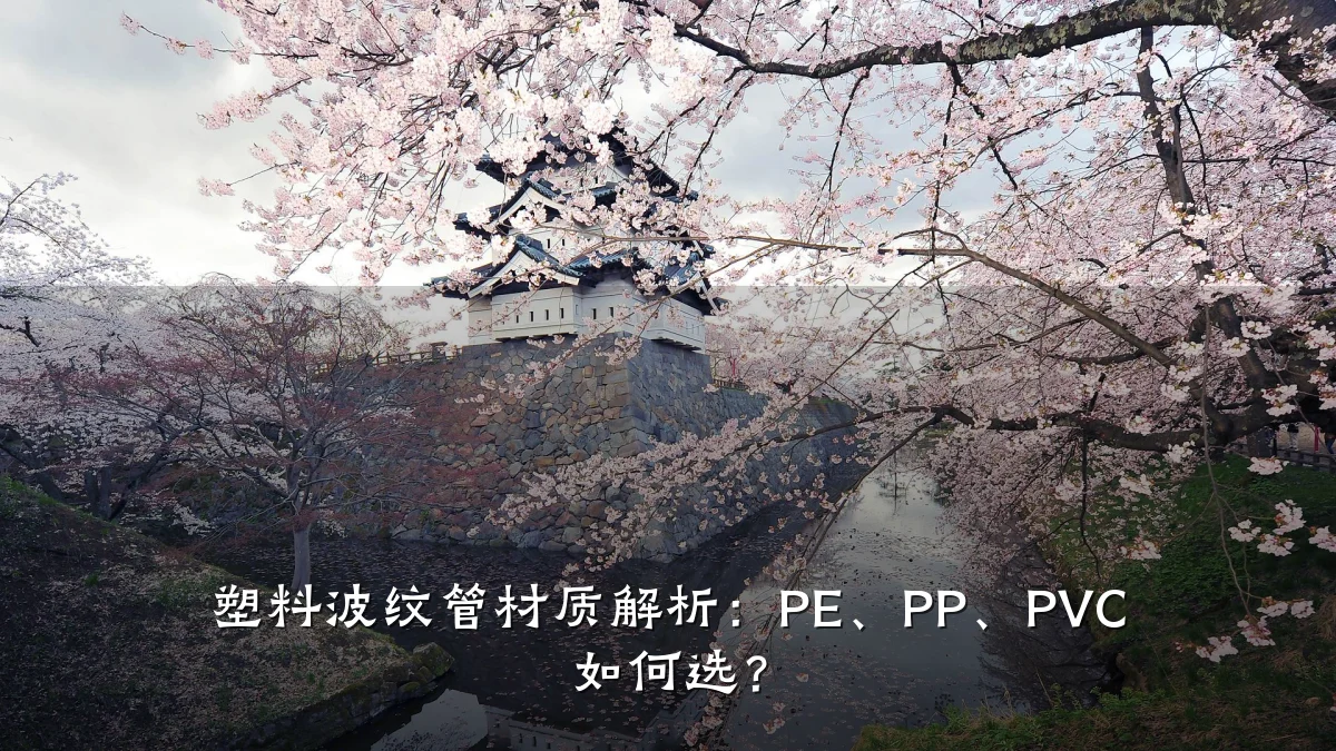 塑料波纹管材质解析:PE、PP、PVC 如何选?