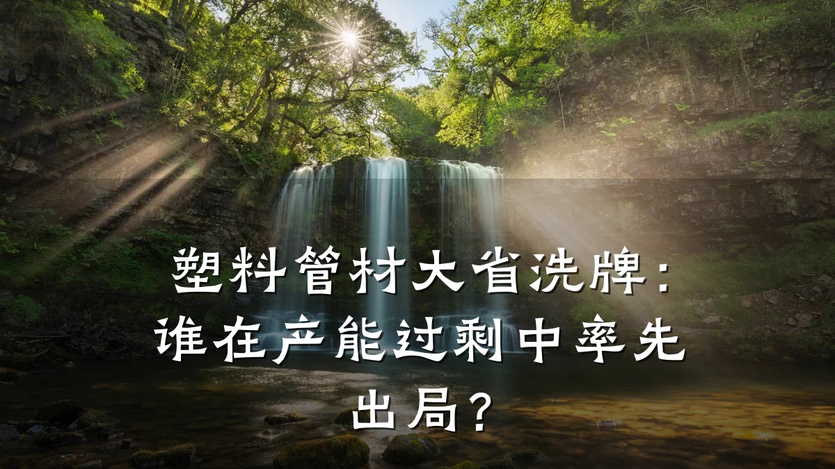 塑料管材大省洗牌：谁在产能过剩中率先出局？
