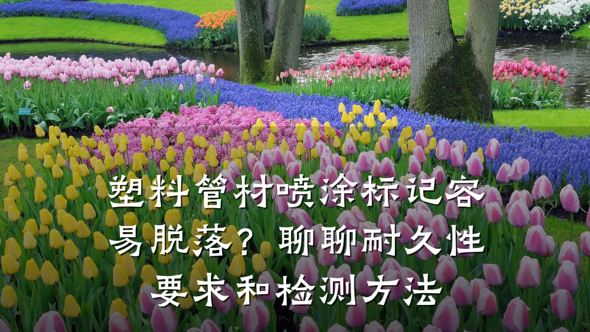 塑料管材喷涂标记容易脱落?聊聊耐久性要求和检测方法