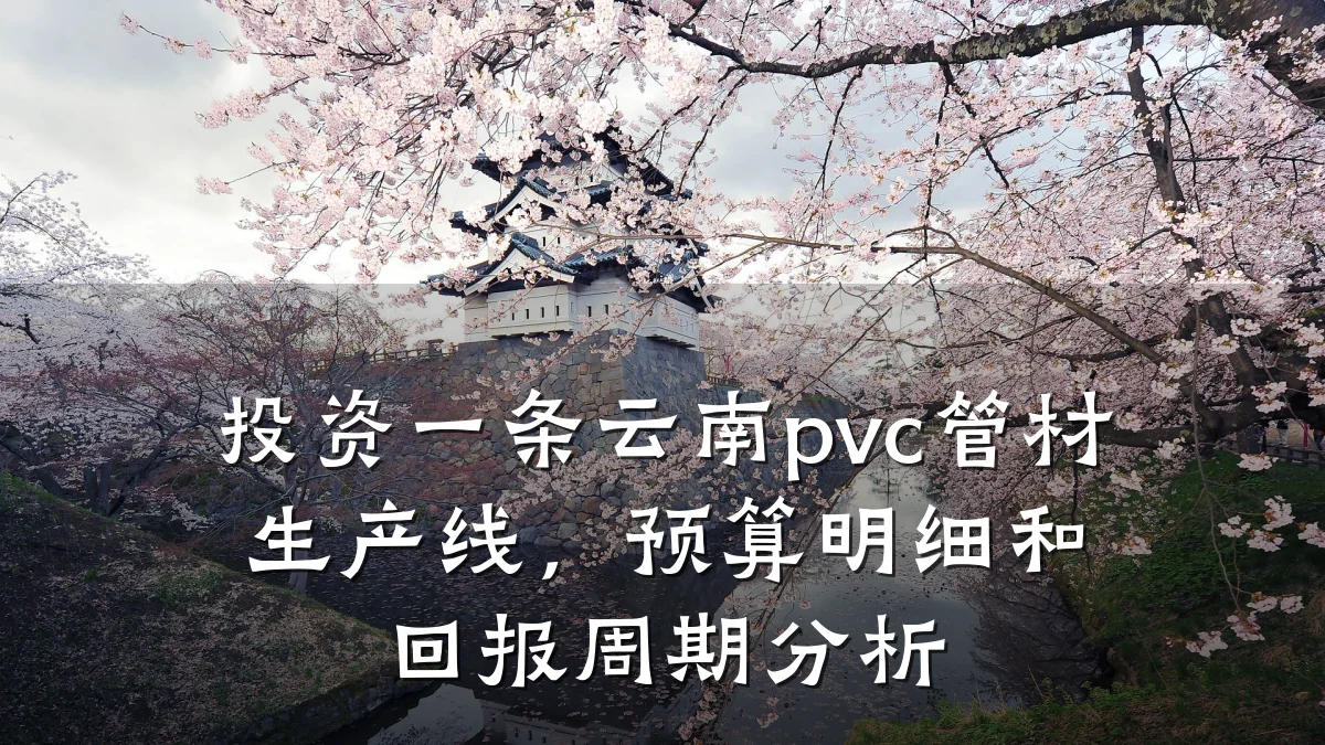 投资一条云南pvc管材生产线，预算明细和回报周期分析