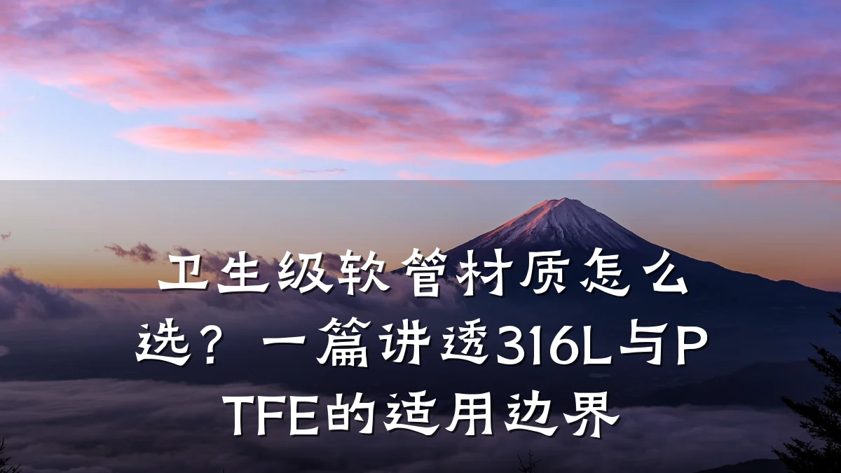 卫生级软管材质怎么选？一篇讲透316L与PTFE的适用边界