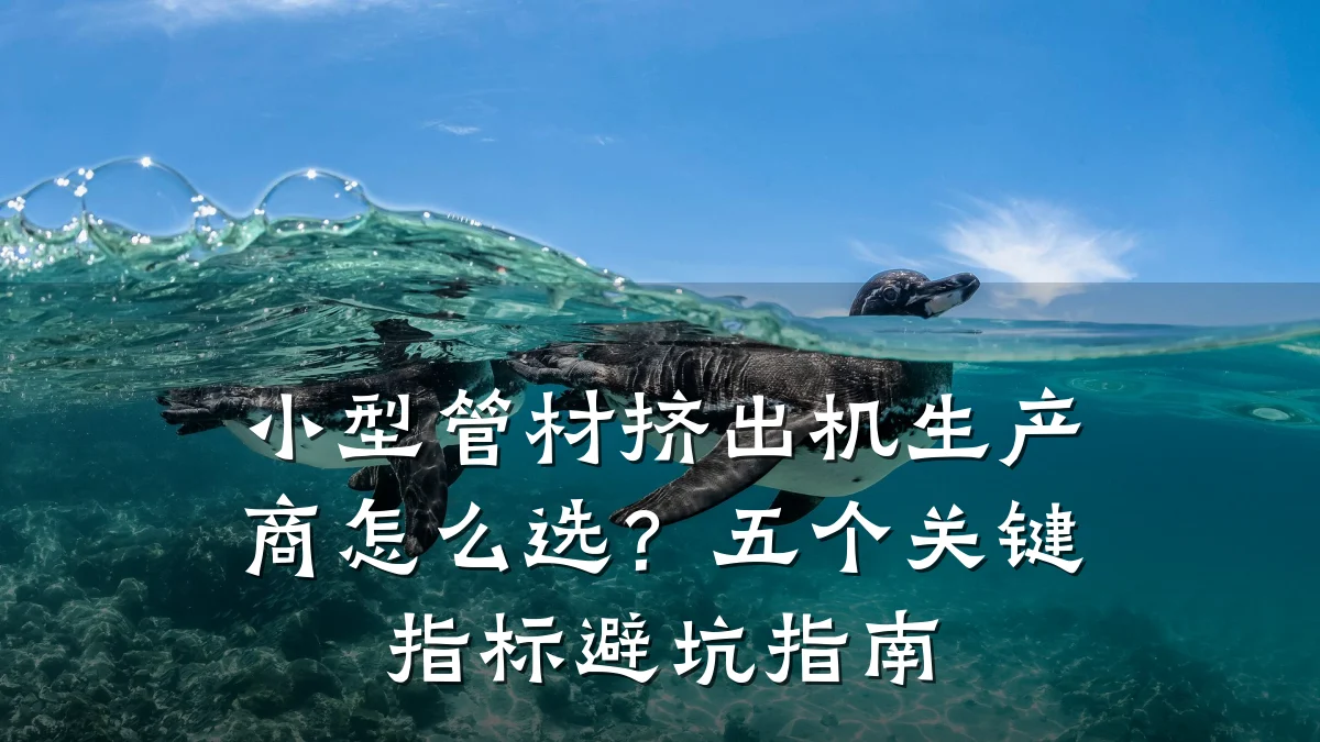 小型管材挤出机生产商怎么选？五个关键指标避坑指南