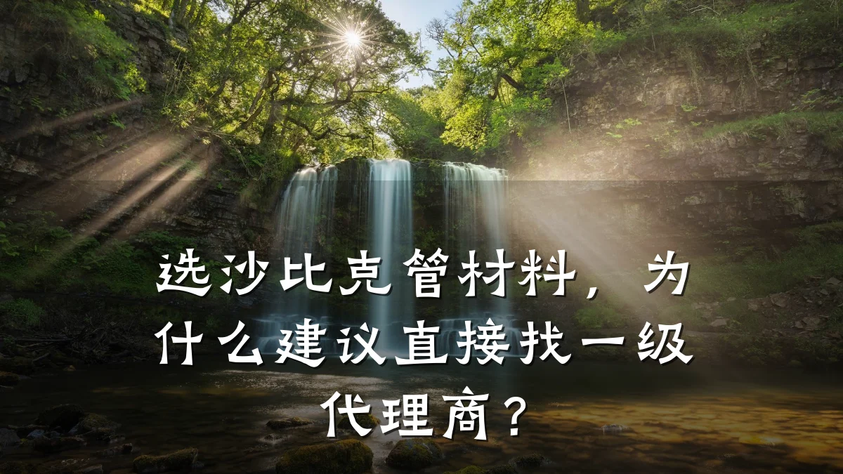 选沙比克管材料，为什么建议直接找一级代理商？