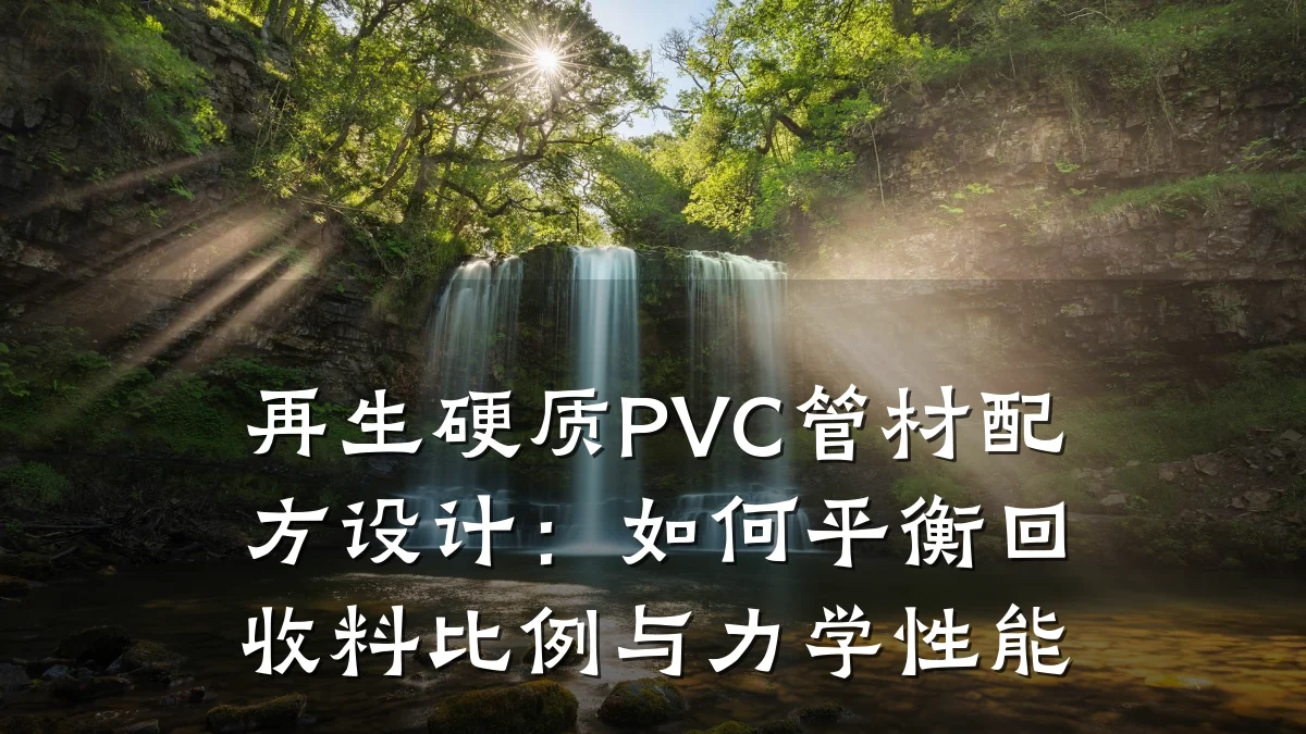 再生硬质PVC管材配方设计：如何平衡回收料比例与力学性能