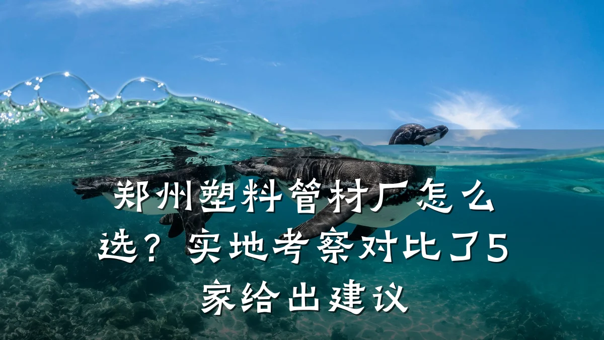郑州塑料管材厂怎么选？实地考察对比了5家给出建议